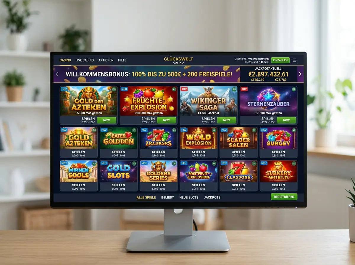 Spieleauswahl bei AstroMania